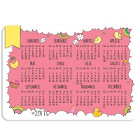 Calendar de buzunar bebe fetita